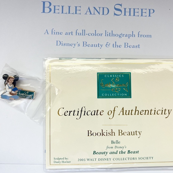 Walt Disney Classics Collection WDCC Beauty The Beast “Bookish Beauty" Figurine - Picture 6 of 8